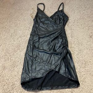 Pleather Mini Dress